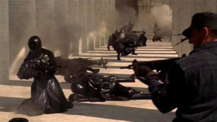 A deranged dystopian cult classic flop that gets more popular with each passing year gratuitously dismembers its streaming enemies