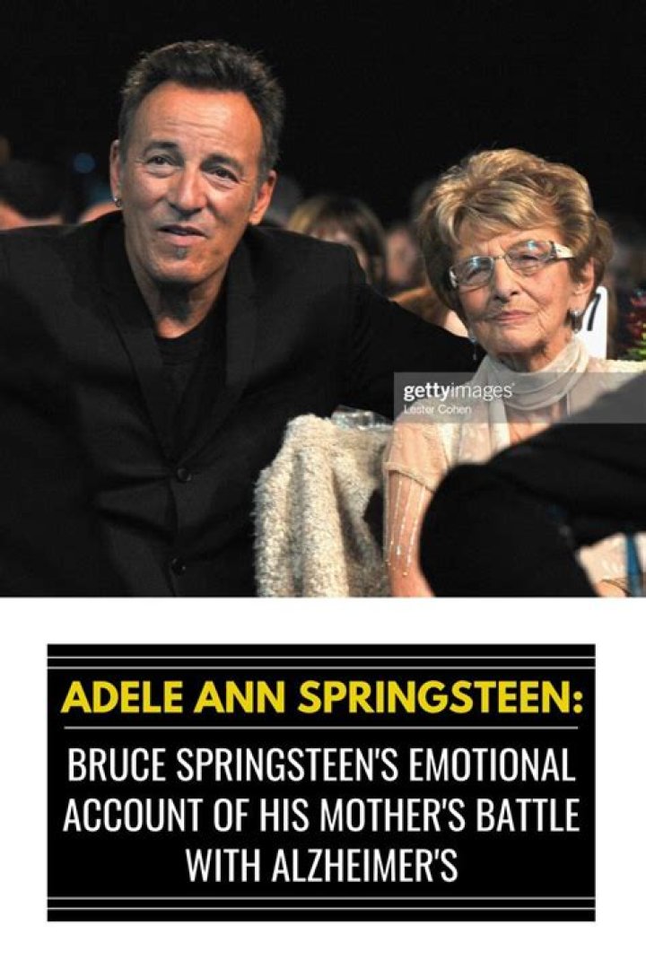 Adele Ann Springsteen Dies After Battling Alzheimer, Bruce Springsteen’s Mother