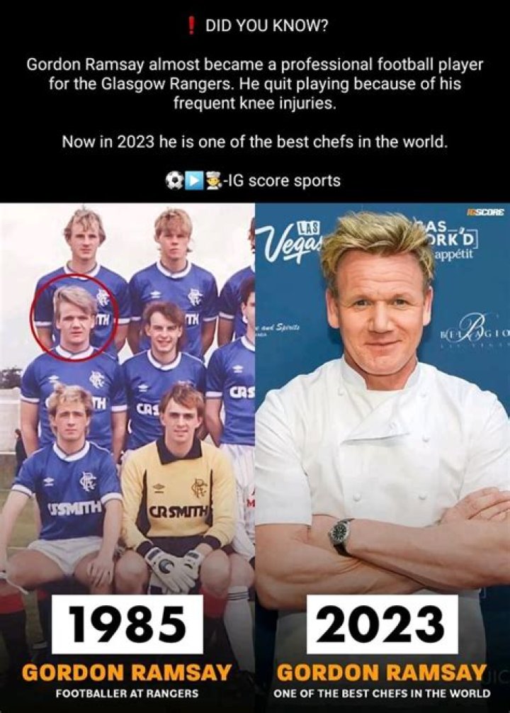 Did Gordon Ramsay play football? Which team did Gordon Ramsay play for?