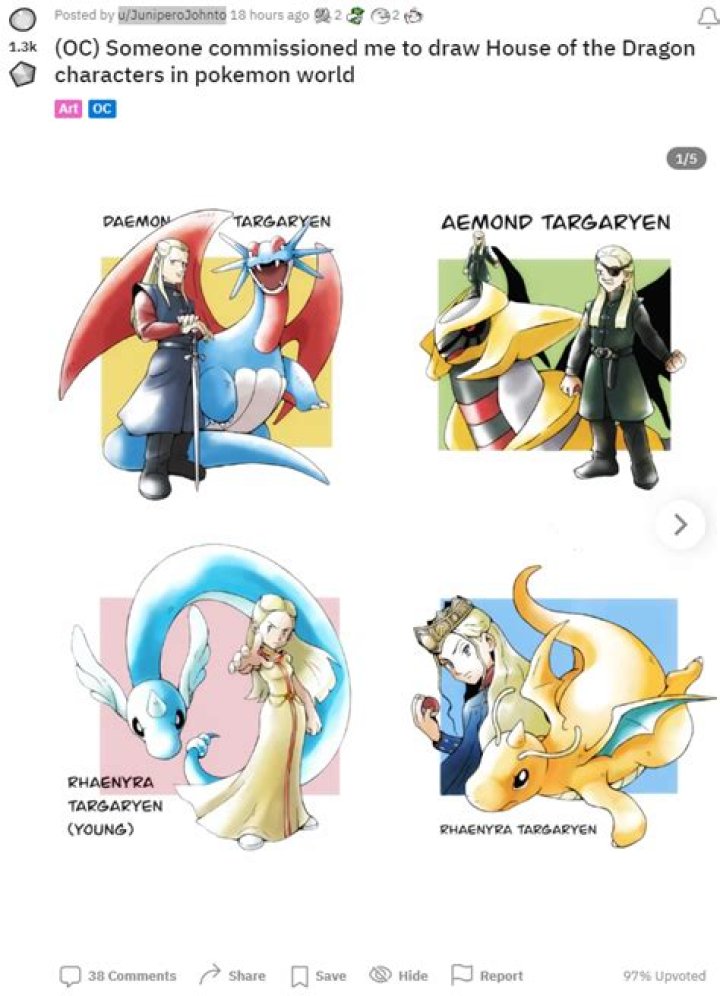 Dragon riders become dragon trainers in this perfect ‘House of the Dragon’ x ‘Pokémon’ artwork