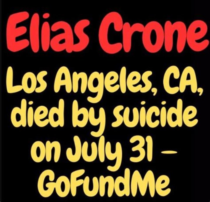Elias Crone Obituary, Elias Crone Dies by Suicide