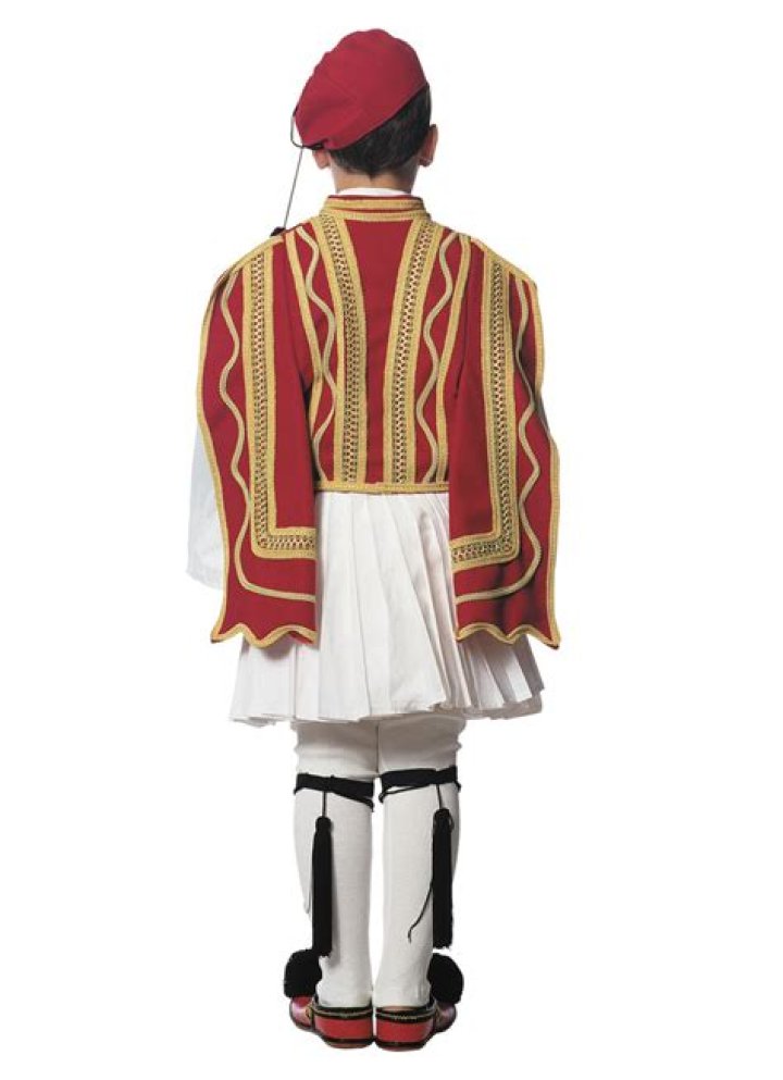 Greek Costume Evzonas Man Red — Blessed Celebration