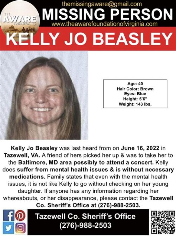 Help Find Missing Kelly Jo Beasley