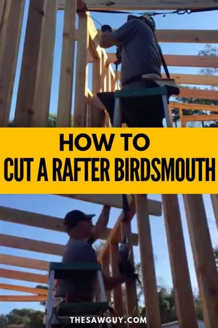 How to cut a rafter birdsmouth