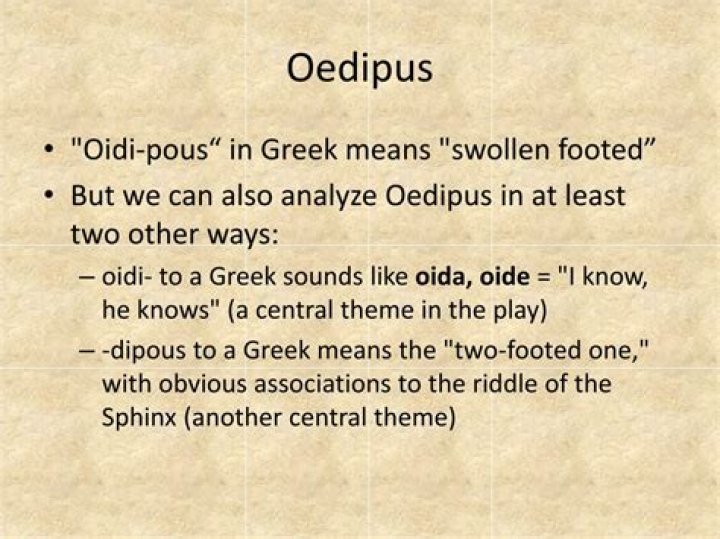 How to pronounce oedipus