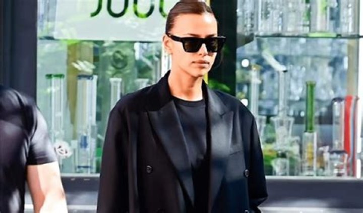 Irina Shayk showed perfect legs while walking around New York