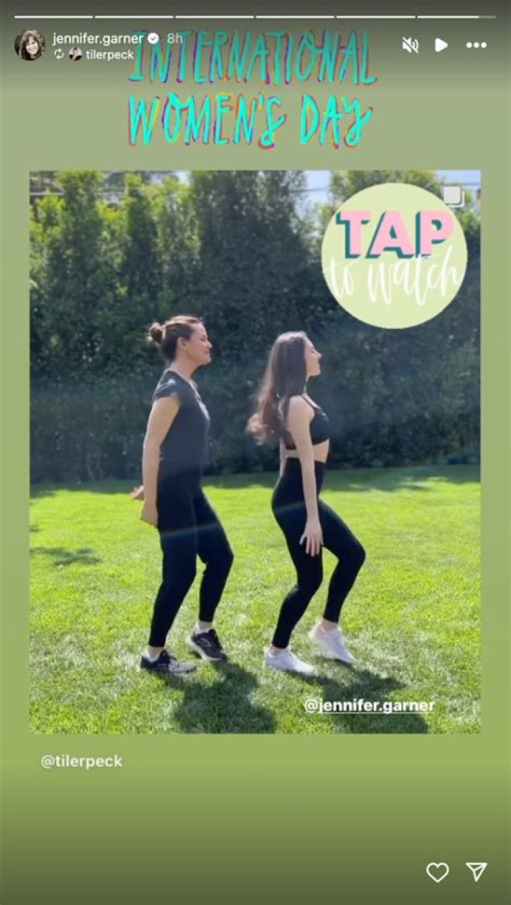 Jennifer Garner in Workout Gear Dances With Tiler Peck