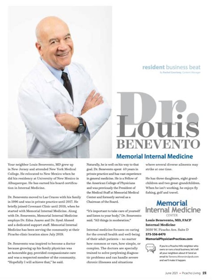 Dr. Louis Benevento, MD – Las Cruces, NM