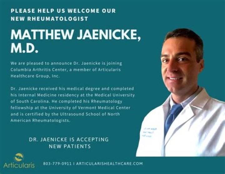 Dr. Matthew Jaenicke, MD – Columbia, SC