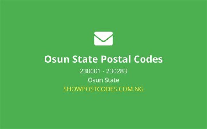 Osogbo Postal or Zip Codes (Osun State)