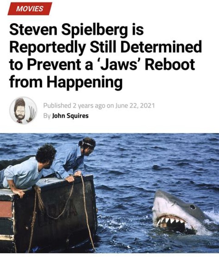 Steven Spielberg Instantly Said No To A Jaws Reboot